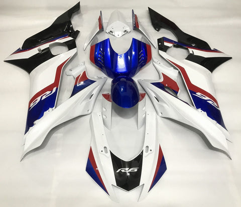 YAMAHA YZF-R6 (2017-2020) White, Red, Blue & Black Fairings