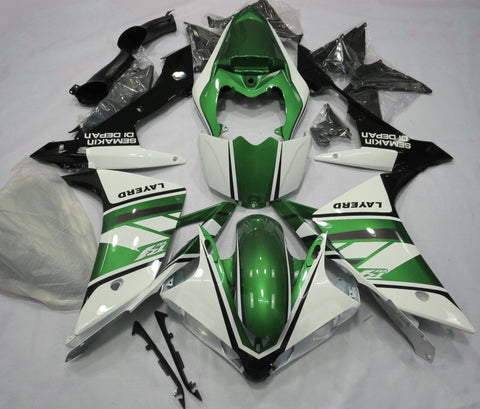 Yamaha YZF-R1 (2007-2008) White, Green & Black Fairings