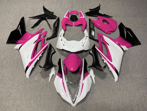 Triumph Daytona 675 (2013-2016) White, Pink & Black Fairings