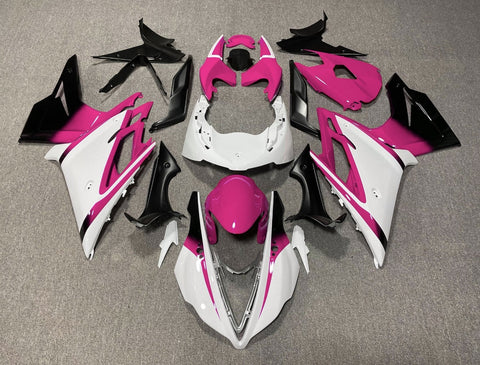 Triumph Daytona 675 (2013-2016) White, Pink & Black Fairings