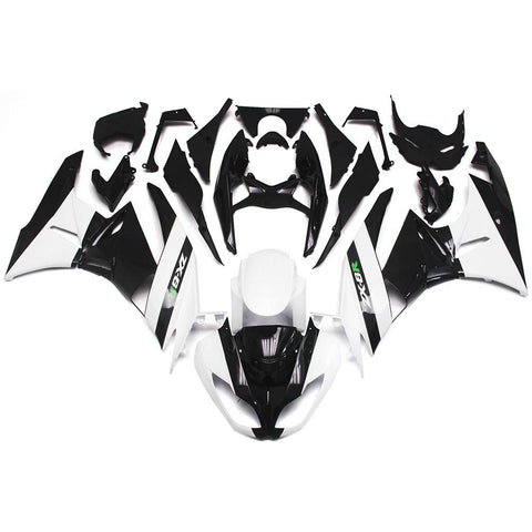 Fairing kit for a Kawasaki Ninja ZX6R 636 (2009-2012) White & Black