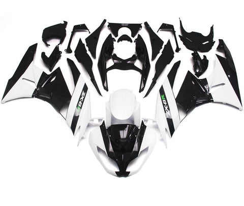 Fairing kit for a Kawasaki Ninja ZX6R 636 (2009-2012) White & Black