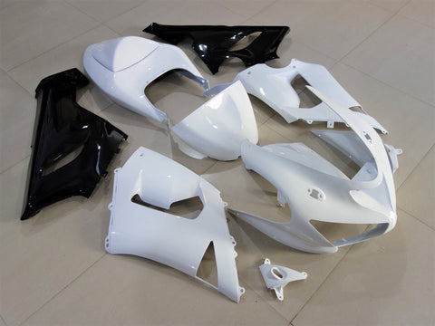 Fairing kit for a Kawasaki ZX6R 636 (2005-2006) White & Black