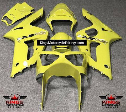 Fairing kit for a Kawasaki ZX6R 636 (2003-2004) Yellow, Gold & Black