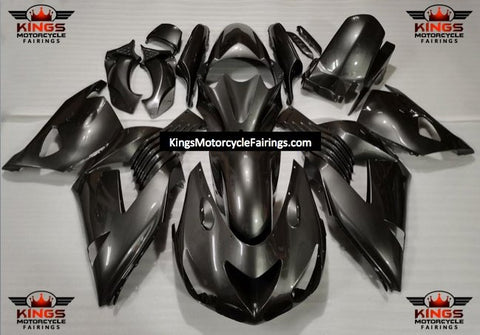 Fairing kit for a Kawasaki Ninja ZX14R (2006-2011) Graphite Gray