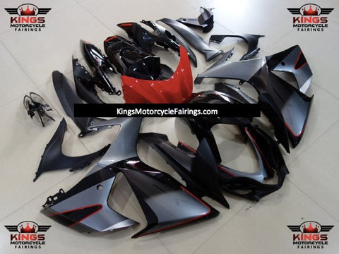 Suzuki GSXR750 (2011-2023) Gray, Black & Red Fairings