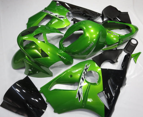 Fairing kit for a KAWASAKI NINJA ZX12R (2002-2006) GREEN & BLACK