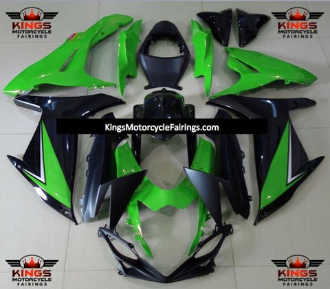 Suzuki GSXR750 (2011-2023) Green, Black & Silver Fairings