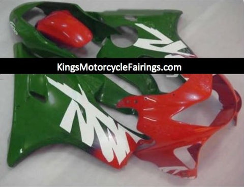 Honda CBR600F4 (1999-2000) Green, Red & White Fairings