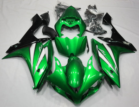 Yamaha YZF-R1 (2007-2008) Green, White & Black Fairings