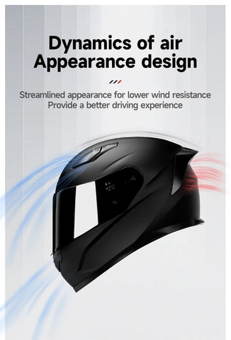 Blue & Black Edge HNJ Motorcycle Helmet