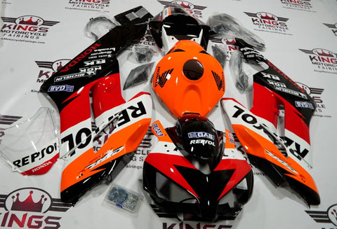 HONDA CBR1000RR (2006-2007) Black, Orange, White & Red Repsol Fairings