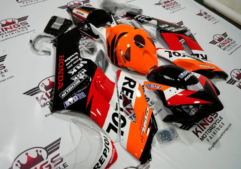 HONDA CBR1000RR (2006-2007) Black, Orange, White & Red Repsol Fairings