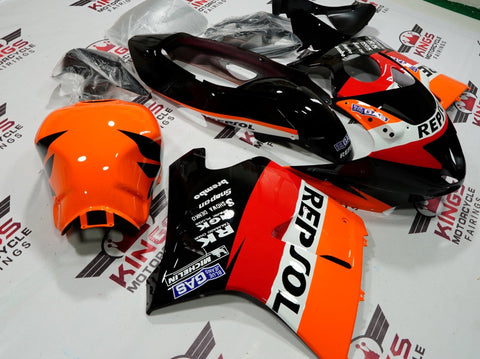 HONDA CBR1100XX Super Blackbird (1996-2007) Orange, Black, Red & White Repsol Fairings