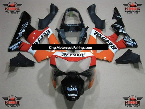 Honda CBR900RR 929 (2000-2001) Orange, Red, Black & White Repsol Fairings