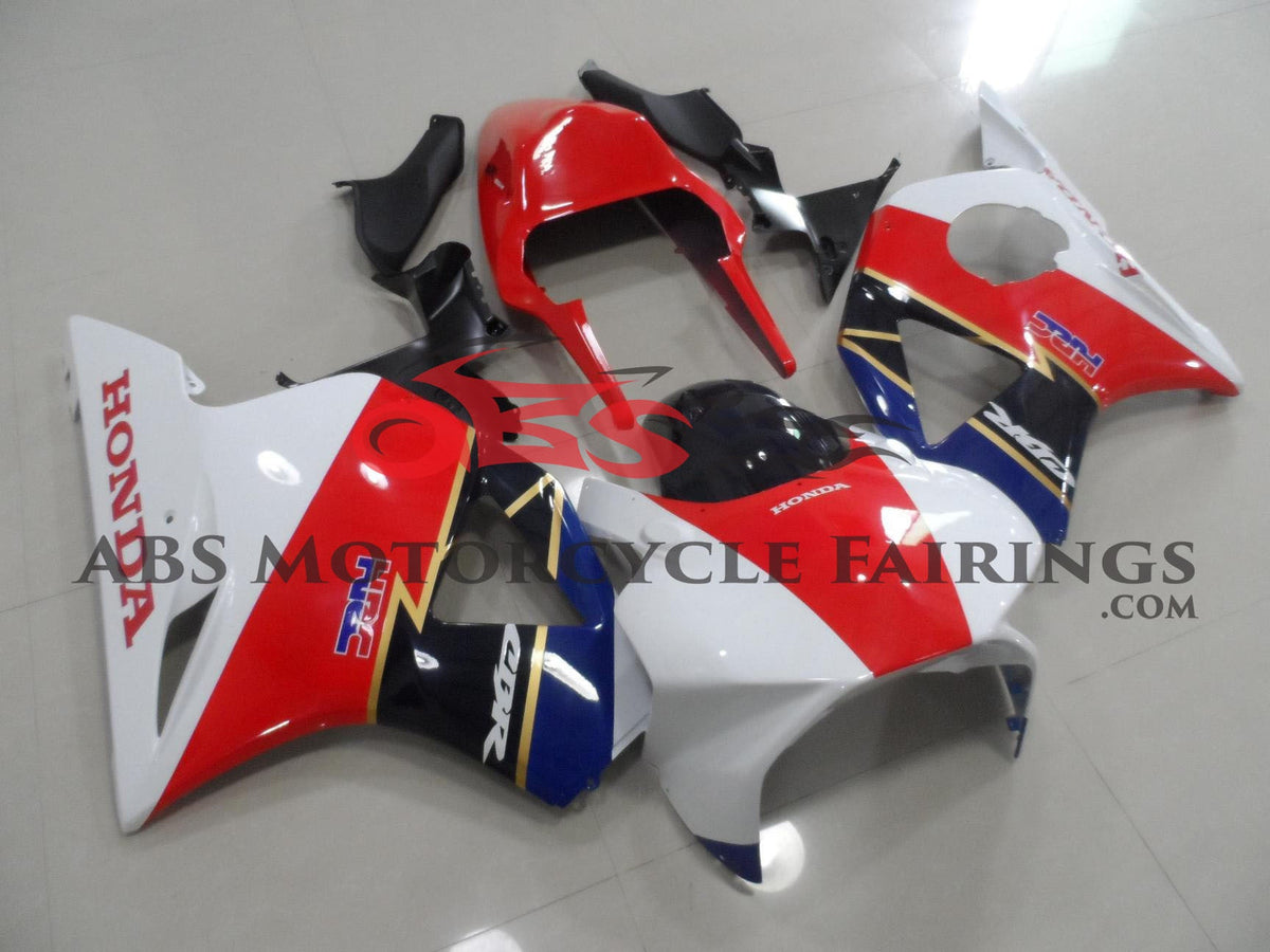 HONDA CBR900RR 954 (2002-2003) Red, White, Blue, Gold & Dark Blue Race Fairings