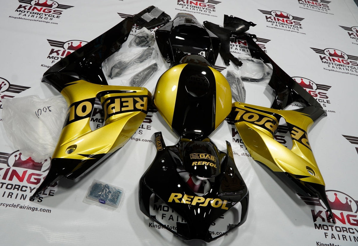 Honda CBR1000RR (2006-2007) Black & Gold Repsol Fairings