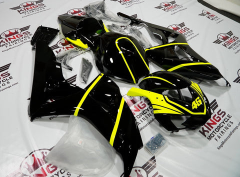 Honda CBR1000RR (2006-2007) Black & Neon Yellow 46 Fairings