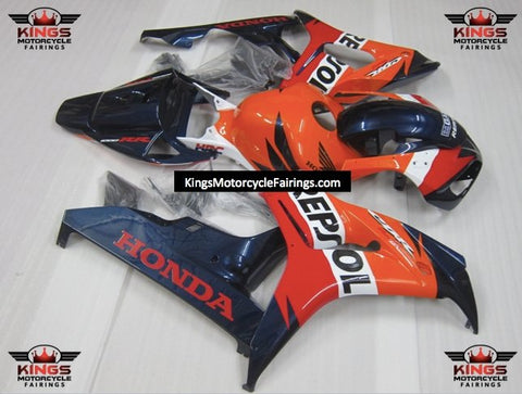 Honda CBR1000RR (2006-2007) Orange, Red, Dark Blue & White REPSOL Fairings