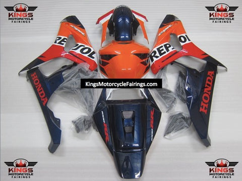 Honda CBR1000RR (2006-2007) Orange, Red, Dark Blue & White REPSOL Fairings