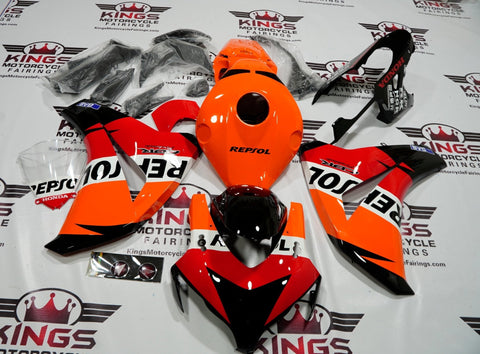 Honda CBR1000RR (2008-2011) Orange, Black & Red Repsol Fairings