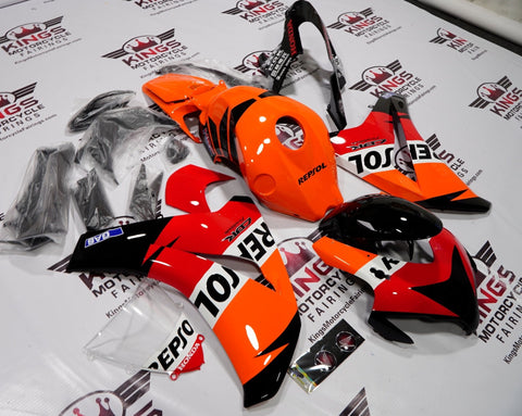 Honda CBR1000RR (2008-2011) Orange, Black & Red Repsol Fairings