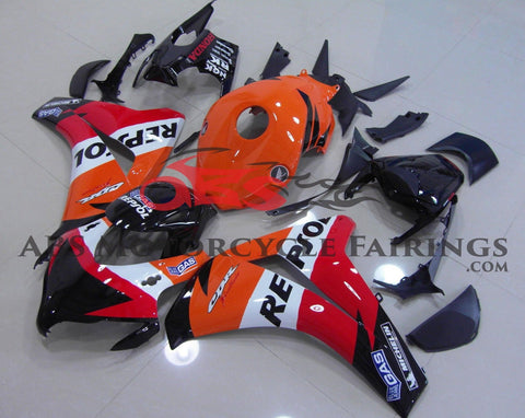 Honda CBR1000RR (2008-2011) Orange, Red, Black & White Repsol Fairings