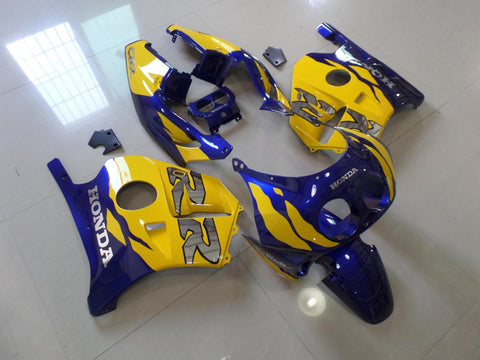 Honda CBR250 MC22 (1990-1998) Yellow, Blue & Chrome Fairings