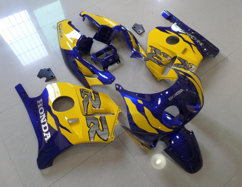 Honda CBR250 MC22 (1990-1998) Yellow, Blue & Chrome Fairings