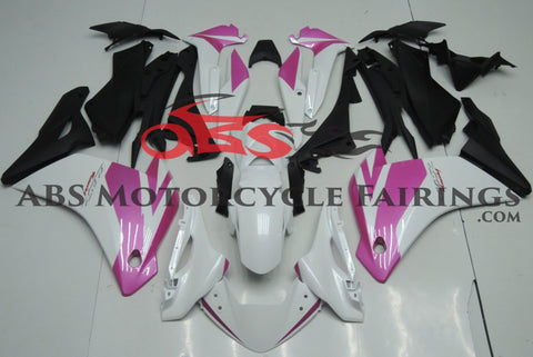 HONDA CBR250R (2011-2014) WHITE & PINK FAIRINGS