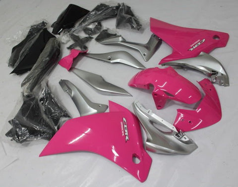 HONDA CBR250R (2011-2014) PINK & SILVER FAIRINGS