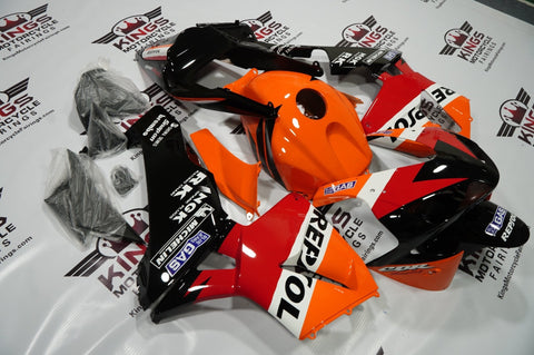 Honda CBR600RR (2003-2004) Black, Orange, White & Red Repsol Fairings