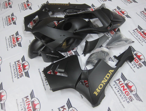 Honda CBR600RR (2003-2004) Matte Black & Gold Fairings