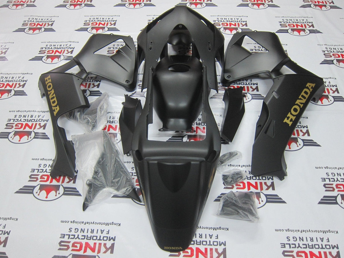 Honda CBR600RR (2003-2004) Matte Black & Gold Fairings