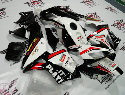 Honda CBR600RR (2003-2004) White, Black & Red Playboy Fairings