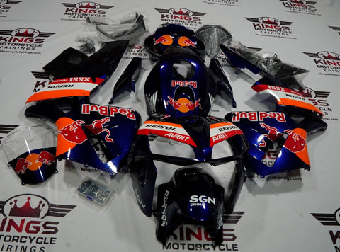 Honda CBR600RR (2005-2006) Dark Blue & Orange RedBull Fairings