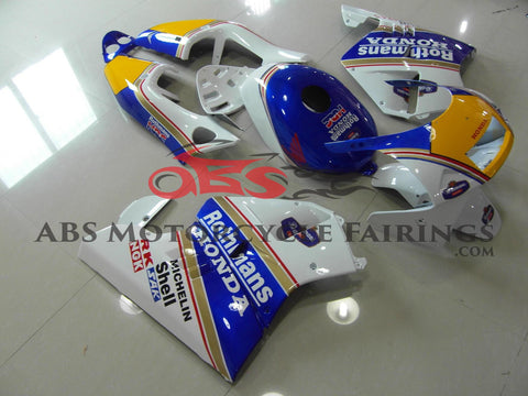 Honda NSR250R MC28 (1994) White, Blue, Yellow, Red & Gold Rothmans Fairings