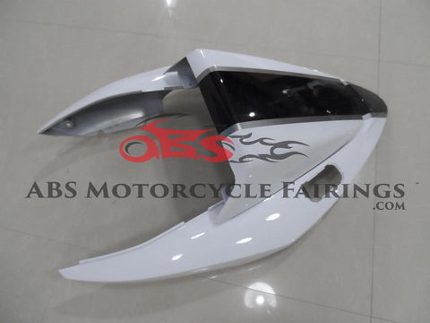 Honda VFR800 (2002-2013) White, Black & Silver Fairings