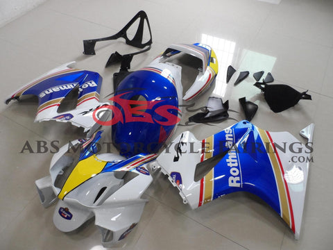 Honda VFR800 (2002-2013) White, Blue & Yellow Rothmans Fairings