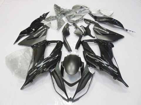 Fairing kit for a Kawasaki ZX6R 636 (2013-2018) Gloss Black & Matte Black