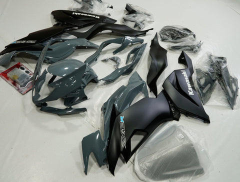 FAIRING KIT FOR A KAWASAKI NINJA ZX6R 636 (2019-2023) DARK NARDO GRAY & MATTE BLACK