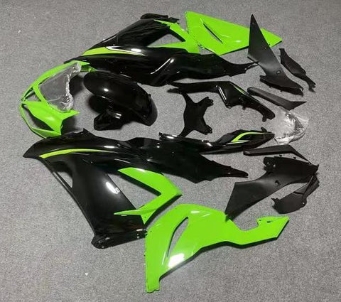 Fairing kit for a Kawasaki Ninja ZX6R 636 (2019-2023) Black & Green