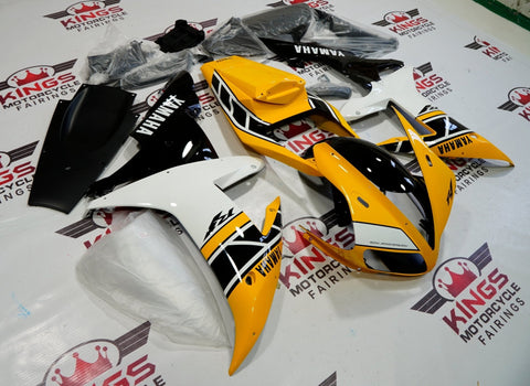 Yamaha YZF-R1 (2002-2003) Yellow, White & Black Fairings