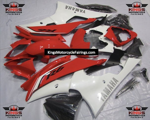 Yamaha YZF-R6 (2008-2016) Red & White Fairings