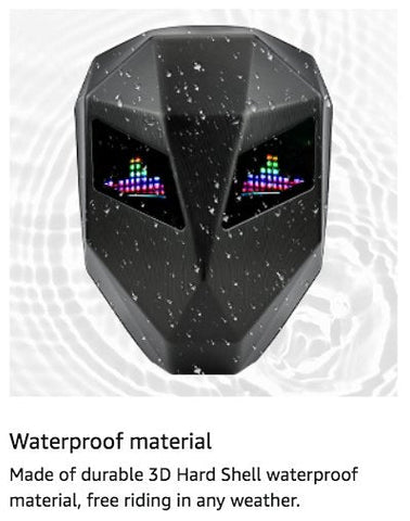 LED Motorcycle Helmet Backpack