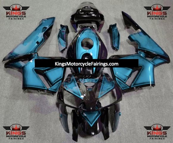 Honda CBR600RR (2005-2006) Light Blue, Purple & Black Special Design Fairings