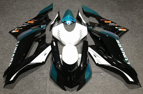 YAMAHA YZF-R6 (2017-2020) Black, White & Teal Blue Fairings