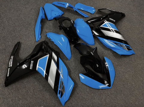 Yamaha YZF-R3 (2015-2018) Light Blue, Black & Silver Fairings