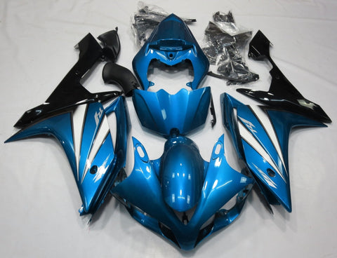 Yamaha YZF-R1 (2007-2008) Light Blue, White, Black Fairings