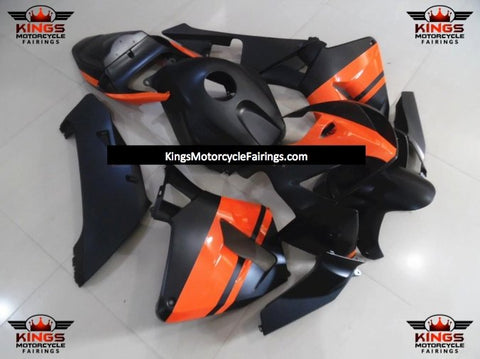 Honda CBR600RR (2005-2006) Matte Black & Orange Fairings